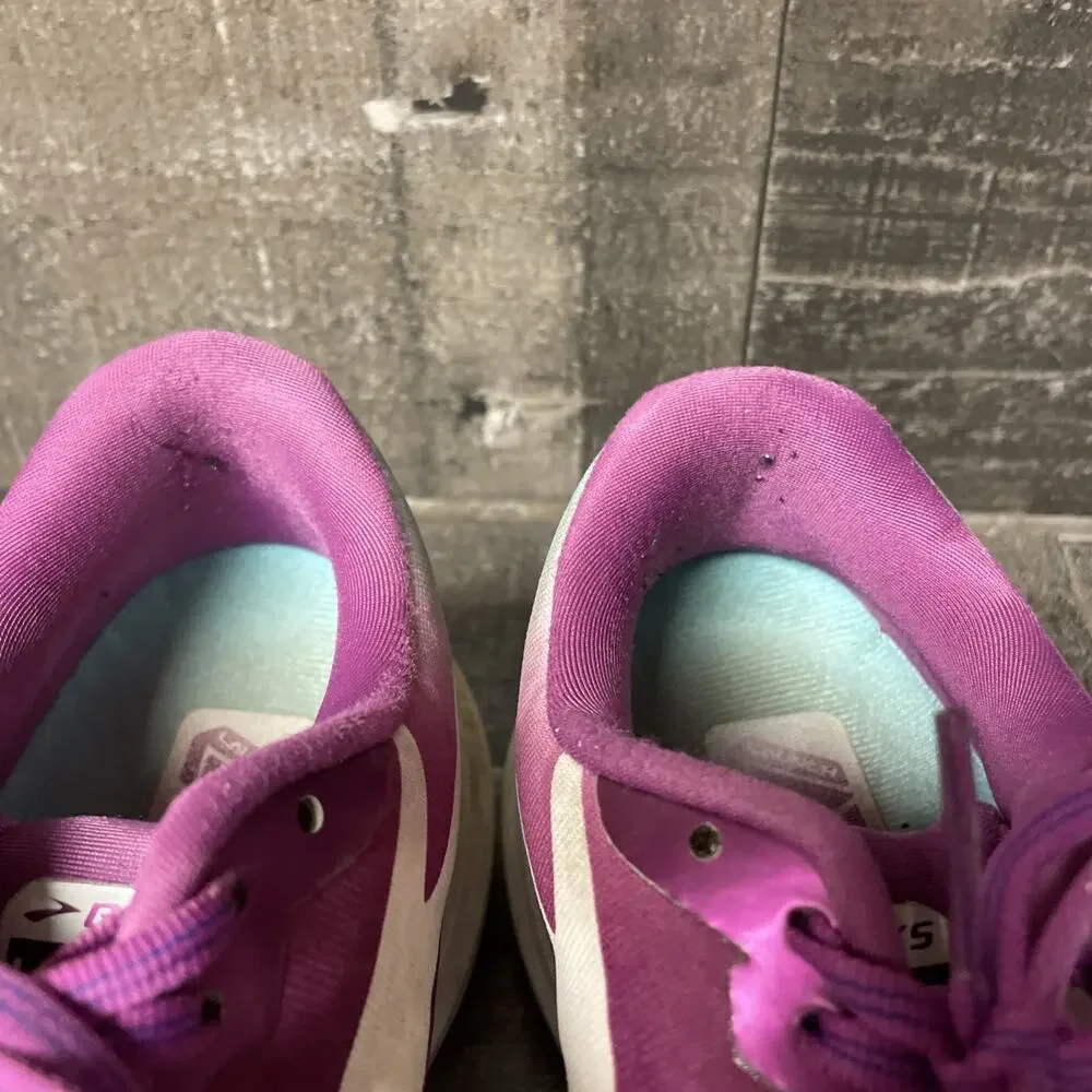 Brooks Launch 9 Lightweight Breathable Running Shoe Blue/Purple/White Womens 9